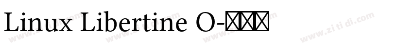 Linux Libertine O字体转换